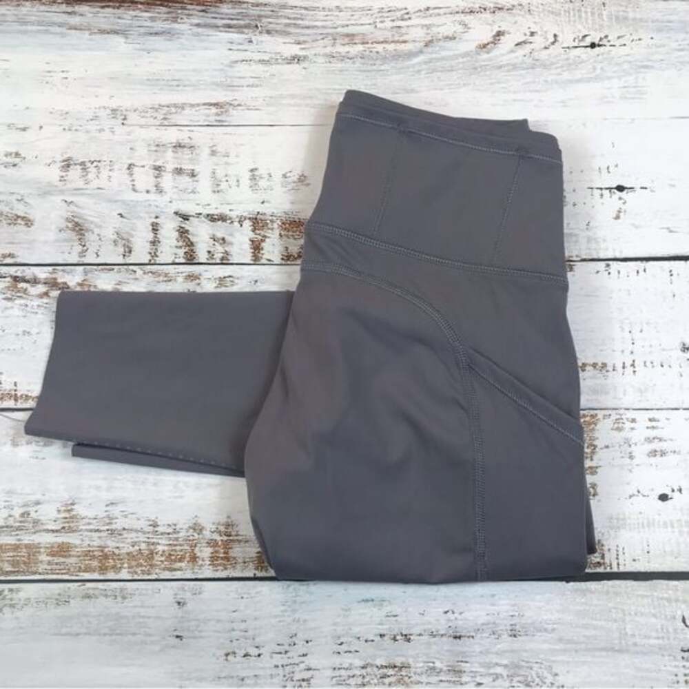 Lululemon Gray Leggings with Side Pockets size 2